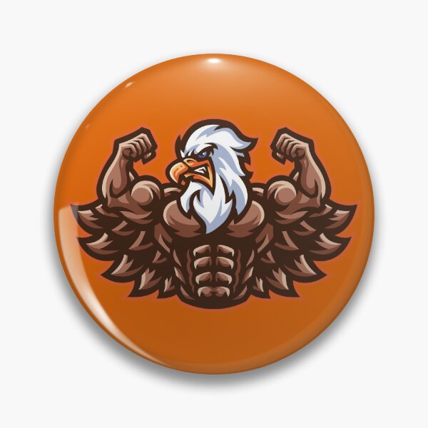 Item preview, Muscular Eagle | Powerful Bird of Prey Fitness Graphic Design designed and sold by MerlinWear.