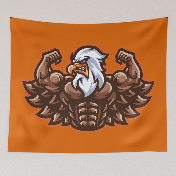 Item preview, Muscular Eagle | Powerful Bird of Prey Fitness Graphic Design designed and sold by MerlinWear.