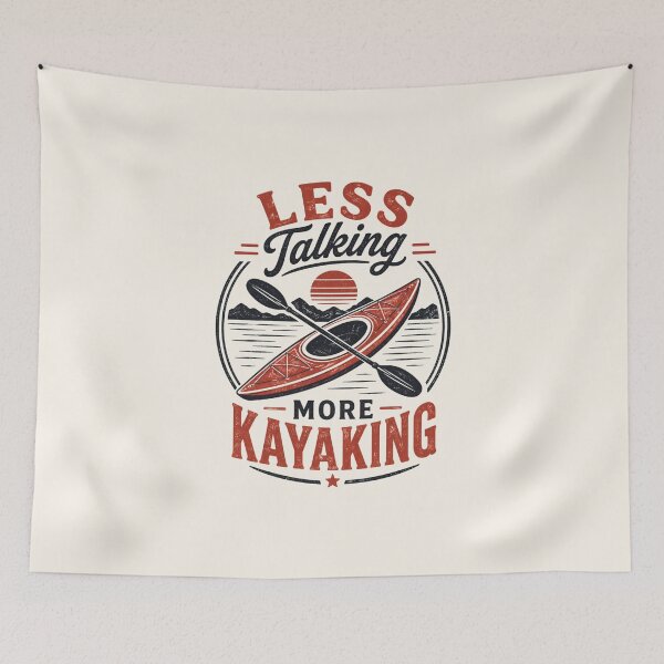 Item preview, Less Talking More Kayaking designed and sold by DemureArtsy.