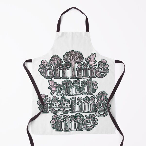 Item preview, Offline and Feeling Fine Boho Fairy Mushroom Nature Aesthetic | Whimsical Cottagecore designed and sold by FitEnvy.