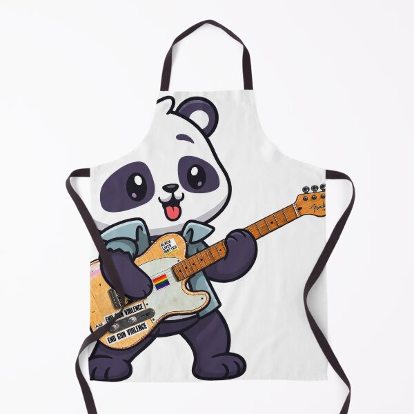 Item preview, cute panda playing electric guitar styles designed and sold by Donald-Bryantt.