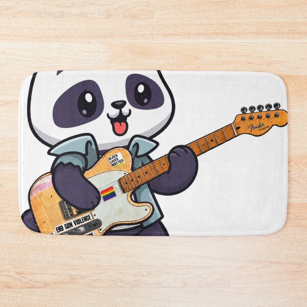 Item preview, cute panda playing electric guitar styles designed and sold by Donald-Bryantt.