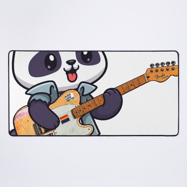 Item preview, cute panda playing electric guitar styles designed and sold by Donald-Bryantt.
