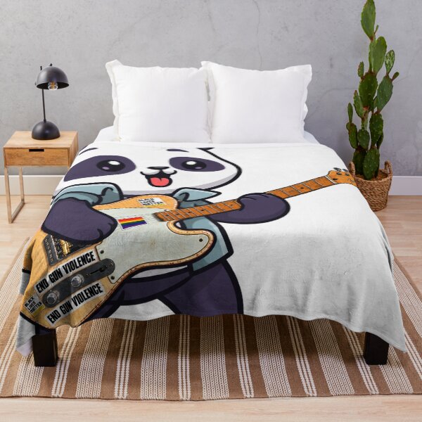 Item preview, cute panda playing electric guitar styles designed and sold by Donald-Bryantt.