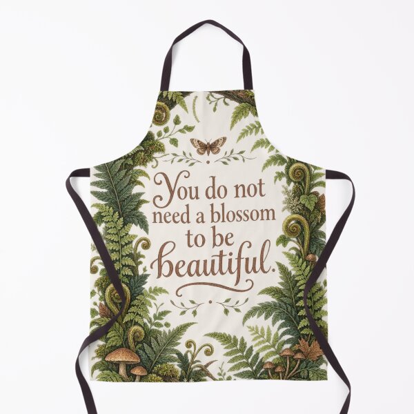 Item preview, You Do Not Need A Blossom Vintage Fern Botanical Quote Print designed and sold by QCena.