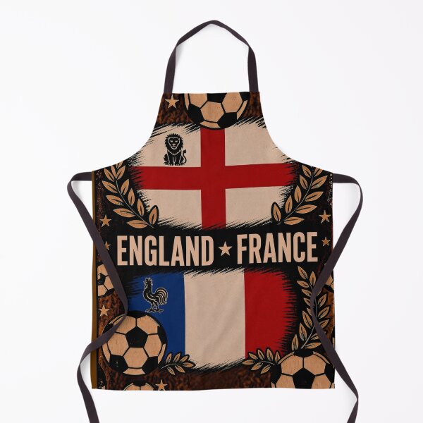 Item preview, England vs France Retro Football Art Poster designed and sold by Nexus Space.