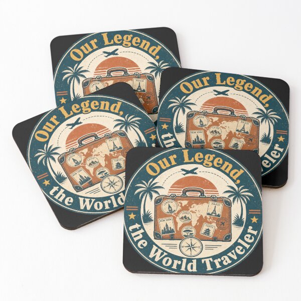 Item preview, Our Legend The World Traveler Shirt, Retro Travel Badge T-Shirt, Vintage Suitcase Design, Adventure Gift for Travelers, Wanderlust Tee designed and sold by EpicInks24.