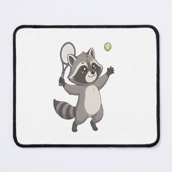 Item preview, Cute Raccoon Playing Tennis Match designed and sold by Ella_Sketch.