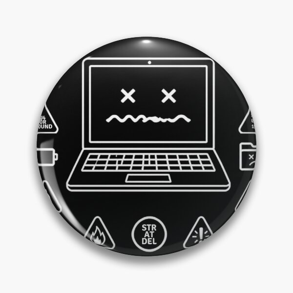 Item preview, Panic Laptop Funny Tech Minimalist Design – Computer Humor designed and sold by SakuraHQ.