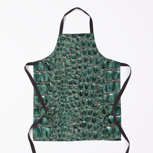 Item preview, Green Crocodile Skin Pattern Emerald Alligator Leather designed and sold by Nine Lives Studio.