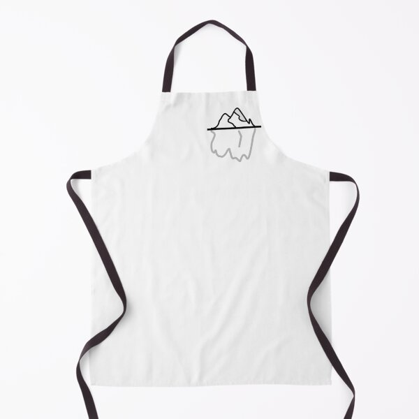 Item preview, Minimalist Iceberg Below the Surface Art designed and sold by darkskinbender.