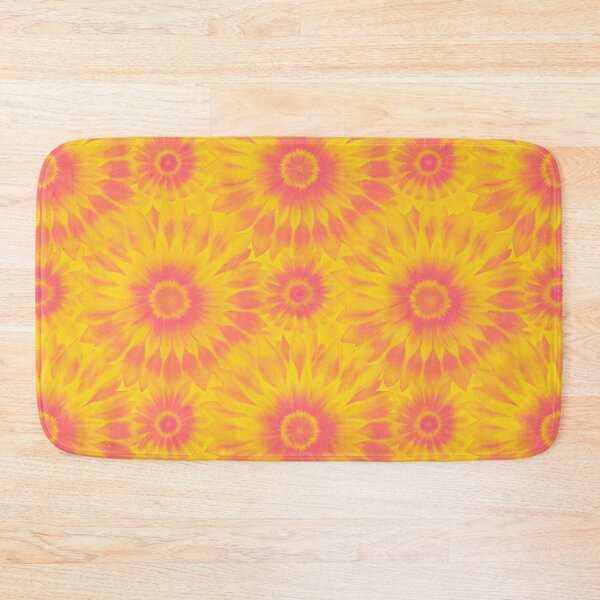 Item preview, Pink Grapefruit Sunflower Tie Dye Pattern - Vibrant Summer Floral Mandala designed and sold by AOCollections.