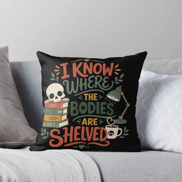 Item preview, I Know Where The Bodies Are Shelved Shirt, Funny Book Lover Skeleton T-Shirt, Halloween Bookish Gift, Librarian Humor Tee, Reading Shirt designed and sold by EpicInks24.