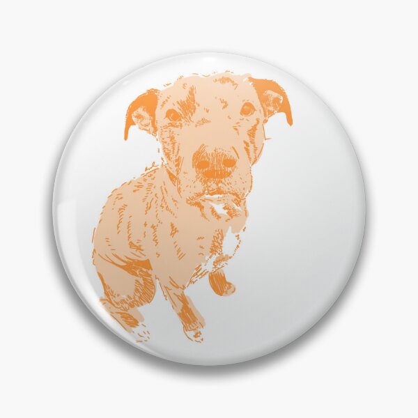 Artikelvorschau, Orangefarbener Staffy-Labrador-Aufkleber entworfen und verkauft von nova.draws.