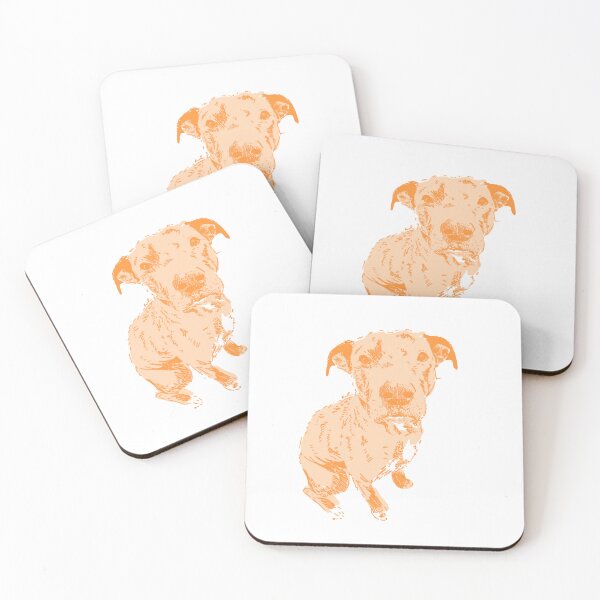 Item preview, Orange staffy Labrador sticker designed and sold by nova.draws.