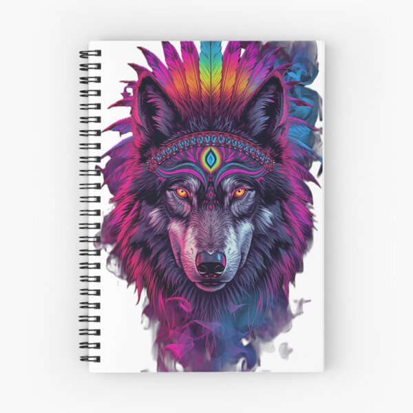Item preview, Mystic Shamanic She Wolf Calm Tribal Portrait designed and sold by VisualVerseLab.