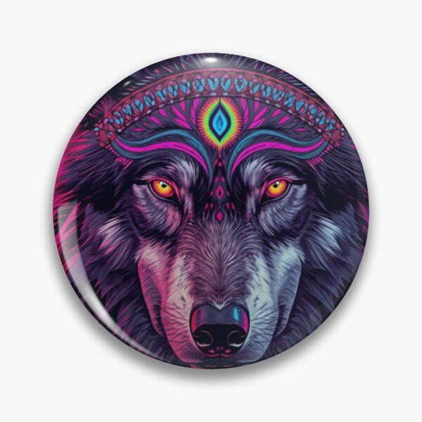 Item preview, Mystic Shamanic She Wolf Calm Tribal Portrait designed and sold by VisualVerseLab.