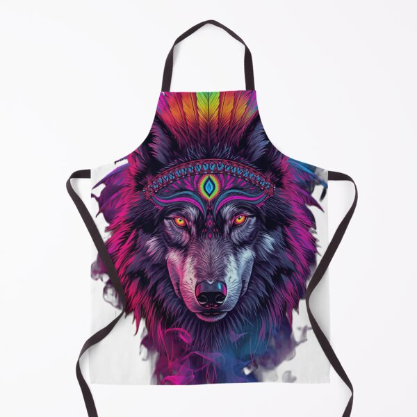 Item preview, Mystic Shamanic She Wolf Calm Tribal Portrait designed and sold by VisualVerseLab.