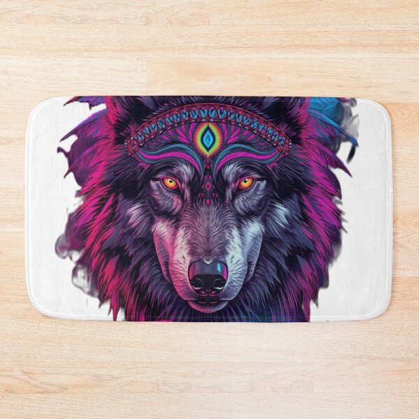 Item preview, Mystic Shamanic She Wolf Calm Tribal Portrait designed and sold by VisualVerseLab.