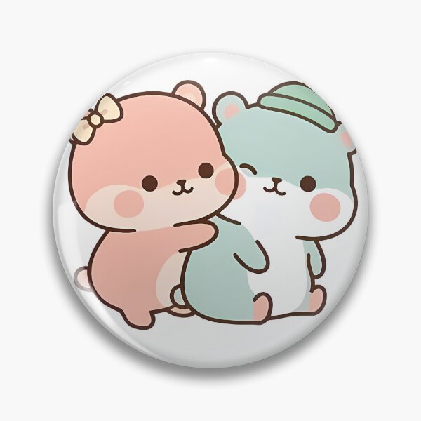 Item preview, Wholesome Kawaii Bear Hug - Cute Soft Pastel Couple designed and sold by Cuddly-Critters.