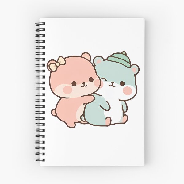 Item preview, Wholesome Kawaii Bear Hug - Cute Soft Pastel Couple designed and sold by Cuddly-Critters.