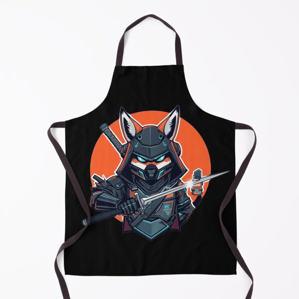 Item preview, Cyber Samurai Fox Futuristic Neon Vector Art Sticker designed and sold by Altospecial.