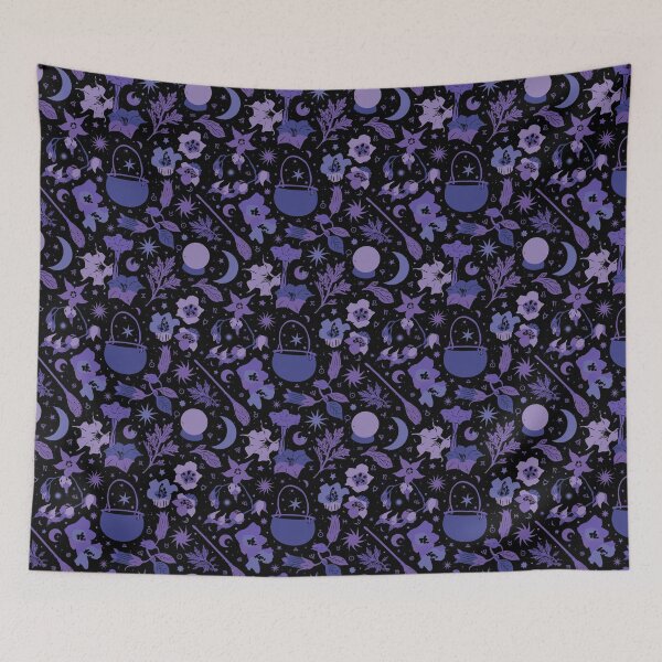 Item preview, Poisonous Potions in Black and Periwinkle Purple designed and sold by YesterdayColl.