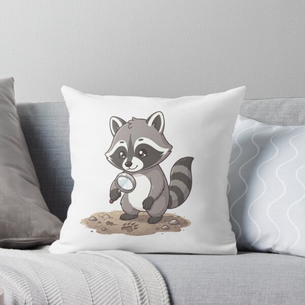 Item preview, Cute Raccoon Detective Inspecting Tracks designed and sold by Ella_Sketch.