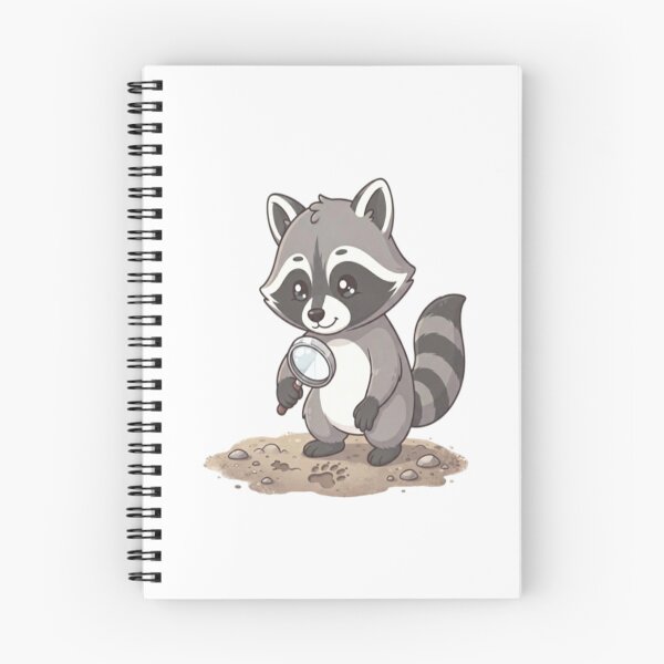 Item preview, Cute Raccoon Detective Inspecting Tracks designed and sold by Ella_Sketch.