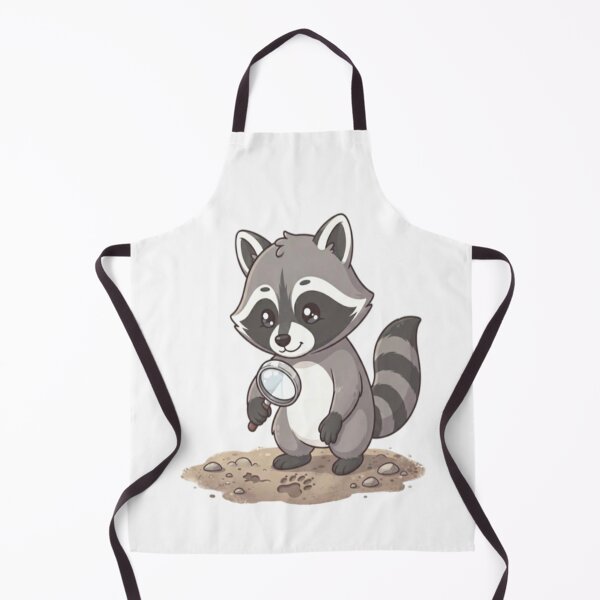 Item preview, Cute Raccoon Detective Inspecting Tracks designed and sold by Ella_Sketch.