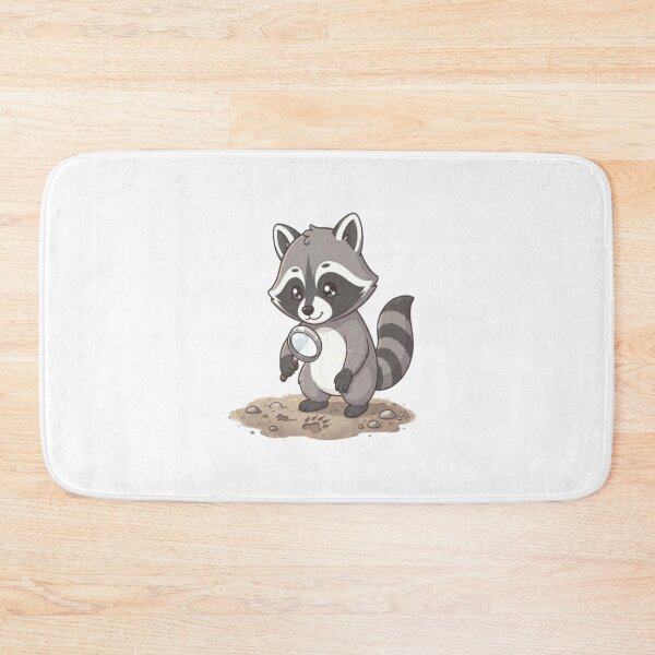 Item preview, Cute Raccoon Detective Inspecting Tracks designed and sold by Ella_Sketch.