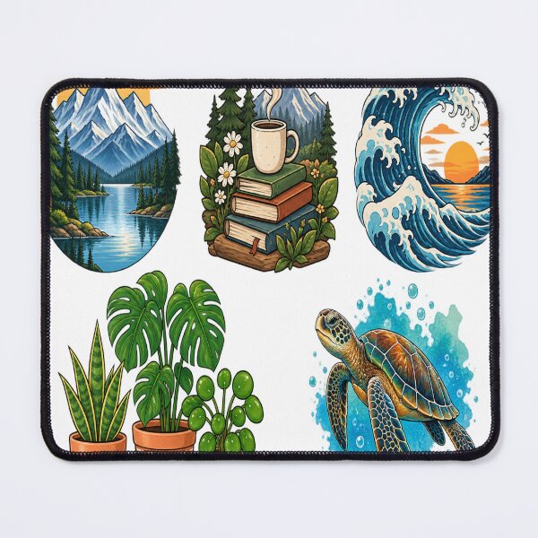 Item preview, Nature Lover Collection – Mountains, Plants, Ocean & Sea Turtle designed and sold by LmonioressXxx.