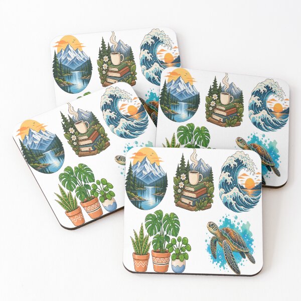 Item preview, Nature Lover Collection – Mountains, Plants, Ocean & Sea Turtle designed and sold by LmonioressXxx.
