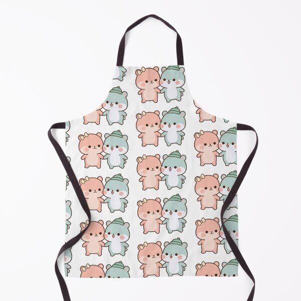 Item preview, Kawaii Pastel Bears Holding Hands - Cute Wholesome Couple designed and sold by Cuddly-Critters.