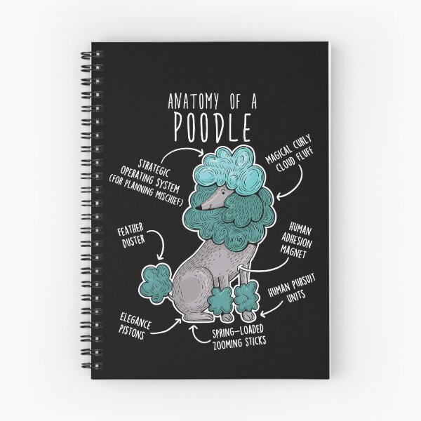 Item preview, Poodle Dog Anatomy designed and sold by Clara Hollins.