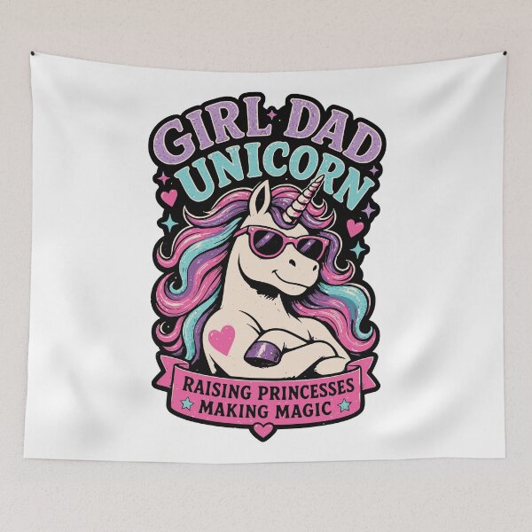 Item preview, Vintage Unicorn Sticker for Daughters, Princess Gift for Dad to Give designed and sold by Simon-art-land.