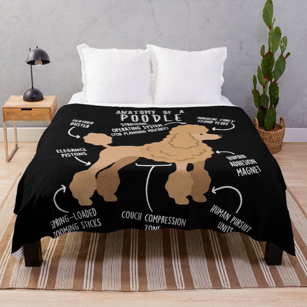 Item preview, Apricot Poodle Dog Anatomy designed and sold by Clara Hollins.