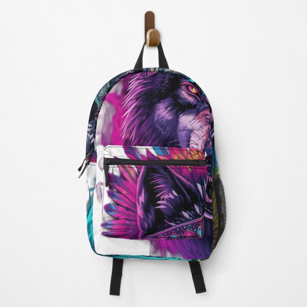 Item preview, Wild Psychedelic Shamanic Wolf Trippy Festival Art designed and sold by VisualVerseLab.