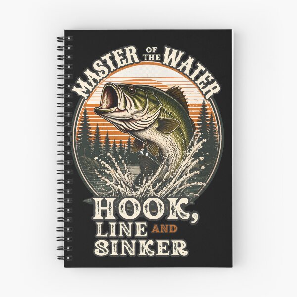 Item preview, Master Of The Water Bass Fishing Hook Line And Sinker Vintage Appare designed and sold by LeSoniPapaPrint.