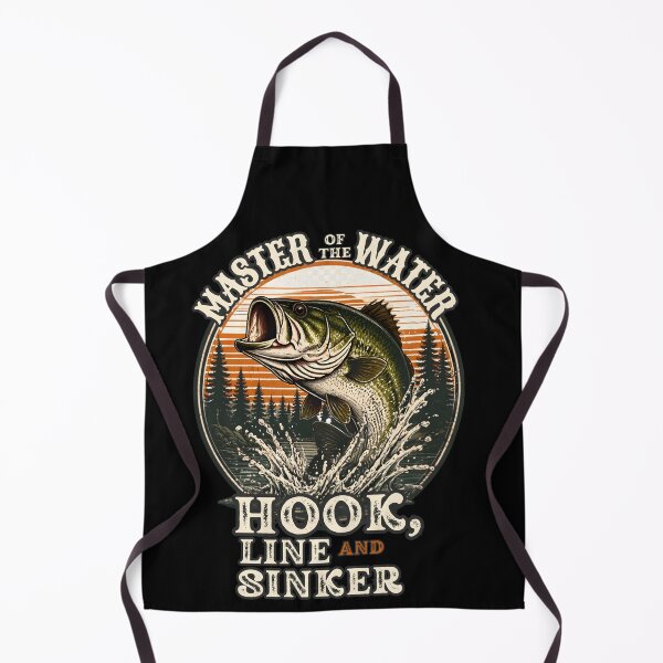 Item preview, Master Of The Water Bass Fishing Hook Line And Sinker Vintage Appare designed and sold by LeSoniPapaPrint.