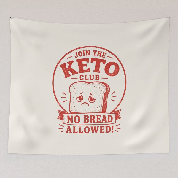 Item preview, Join the Keto Club No Bread Allowed designed and sold by DemureArtsy.