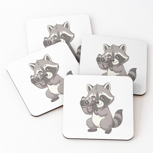 Item preview, Cute Raccoon Photographer Taking Picture designed and sold by Ella_Sketch.