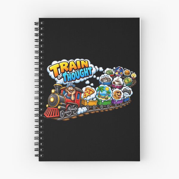 Item preview, Train of Thought Funny Cartoon designed and sold by BluntLines.