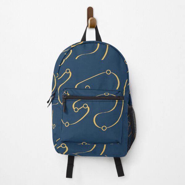 Item preview, Elegant Blue and Yellow Abstract Scarf Pattern with Organic Curved Lines designed and sold by foudart.