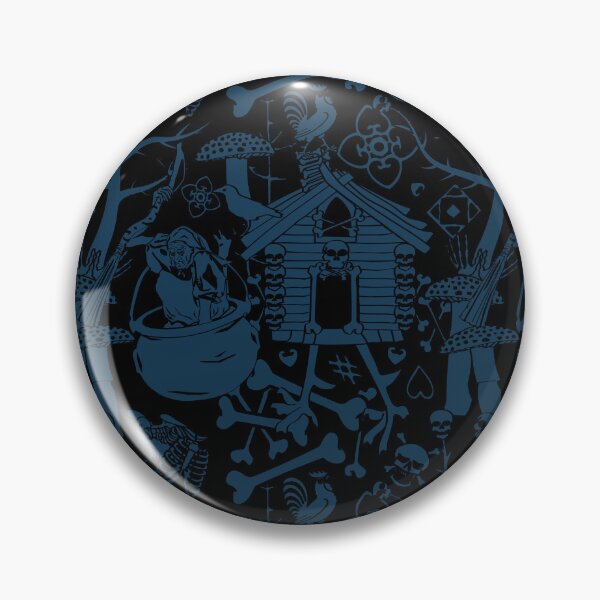 Item preview, Baba Yaga Nightmare in Black + Poseidon Blue designed and sold by YesterdayColl.