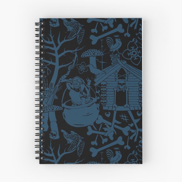 Item preview, Baba Yaga Nightmare in Black + Poseidon Blue designed and sold by YesterdayColl.