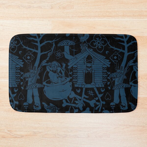 Item preview, Baba Yaga Nightmare in Black + Poseidon Blue designed and sold by YesterdayColl.