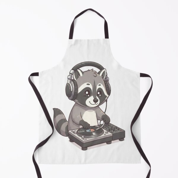 Item preview, Cute Raccoon DJ Mixing Music designed and sold by Ella_Sketch.