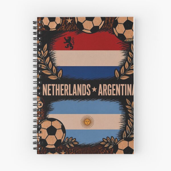 Item preview, Netherlands vs Argentina Retro Football Art Poster designed and sold by Nexus Space.