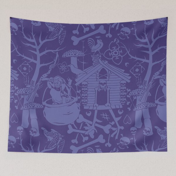 Item preview, Baba Yaga Nightmare in Potion Purple + Periwinkle designed and sold by YesterdayColl.